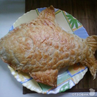 Рецепт: Пирог "Золотая рыбка"