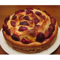 Рецепт: Дрожжевой пирог с творогом и яблоками