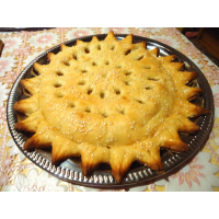 Рецепт: Яблочный пирог Солнышко