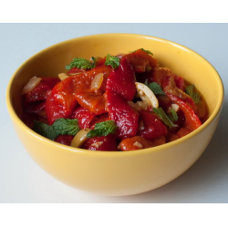 Рецепт: Салат из запеченных перцев