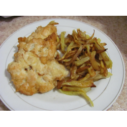 Рецепт: Куриные наггетсы с картофельной соломкой