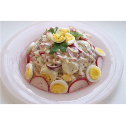 Рецепт: Салат с редисом и яйцом