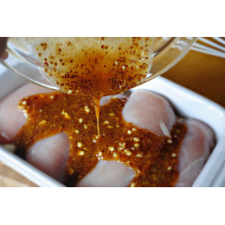 Рецепт: Курица в медово-соевом соусе