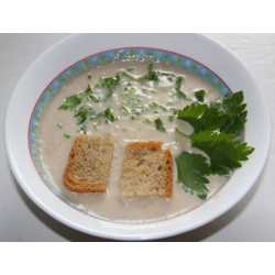 Рецепт: Грибной суп-пюре с сухариками