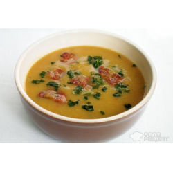Рецепт: Крем-суп со шкварками