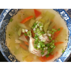 Рецепт: Рыбный суп из трески и овощей