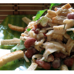 Салат «Деревенский» с курицей и грибами - классический рецепт с фото