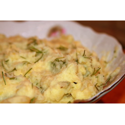 Рецепт: Картофель в сметанно-грибном соусе