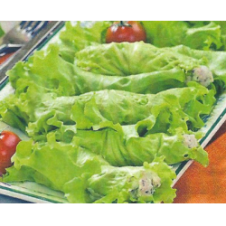 Рецепт: Рулетики в салатных листьях