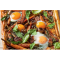 Фото Пирог с копченой грудинкой, морковью, шпинатом и яйцом