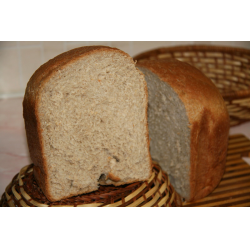 Рецепт: Хлеб из цельнозерновой и пшеничной муки