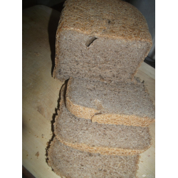 Рецепт: Хлеб из цельносмолотой пшеничной муки в хлебопечке