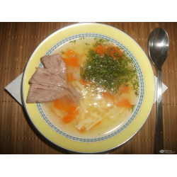 Рецепт: Суп-лапша с говядиной для самых маленьких