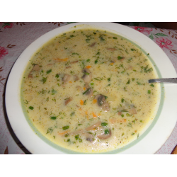 Рецепт: Суп с шампиньонами и сливками