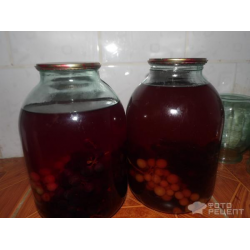 Рецепт: Виноградный компот на зиму