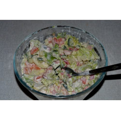 Рецепт: Овощной салат "Славянский"
