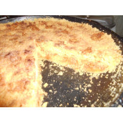 Рецепт: Насыпной яблочный пирог на смеси кукурузной и рисовой муки