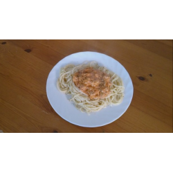 Рецепт: Спагетти с кетчонезом