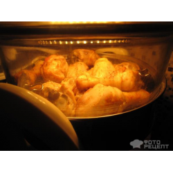 Рецепт: Куриные голени в ароматном сливочном масле.
