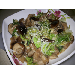 Рецепт: Кисло-сладкий салат из грибов рядовки и пекинской капусты tang cu kou gu ban bai cai