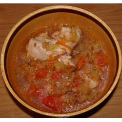 Рецепт: Овощной соус с мясом в мультиварке