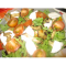 Фото Салат с печеными баклажанами с соусом из помидор