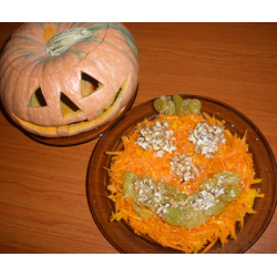 Рецепт: Салат с тыквой на Хэллоуин
