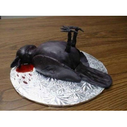 Рецепт: Торт "Убитая птица" на Хэллоуин