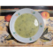 Фото Суп-пюре с картофелем, цветной капустой и зеленым горошком на курином бульоне