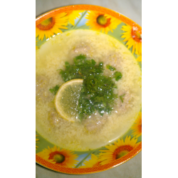 Рецепт: Лимонный суп с фрикадельками