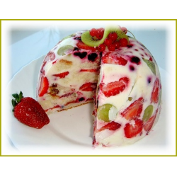 Бисквитный торт с желе и фруктами - paraskevat.ru
