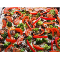 Рецепт: Вегетарианская пицца с ароматом пряных трав