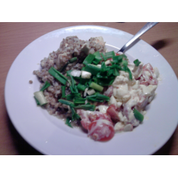 Рецепт: Салат с яйцом и помидором