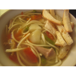 Рецепт: Суп с голенью индейки и овощами