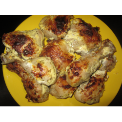 Рецепт: Курица с картошкой и помидором в аэрогриле