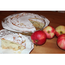 Рецепт: Пирог с карамелизованными яблоками