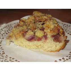 Рецепт: Дрожжевой пирог с яблоком и штрейзелем