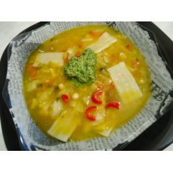 Рецепт: Итальянский суп с пастой песто