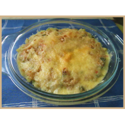 Рецепт: Кабачки под сливочно-сырным соусом