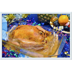 Рецепт: Курица фаршированная на Новый Год