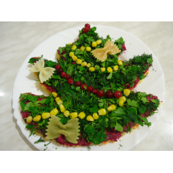 Рецепт: Салат "Новогодняя елка"