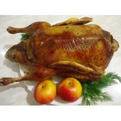 Рецепт: Рождественская утка с яблоками
