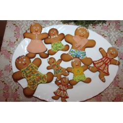 Рецепт: Печенье "Рождественские имбирные человечки"