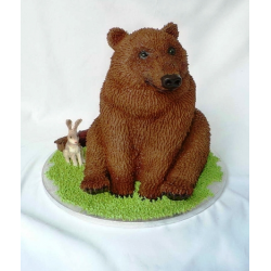 Рецепт: Торт "Шоколадный медведь" на Рождество