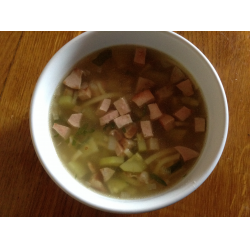 Рецепт: Суп из лапши с колбасой