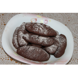 Рецепт: Печенье "Шоколадные пальчики с орехами"