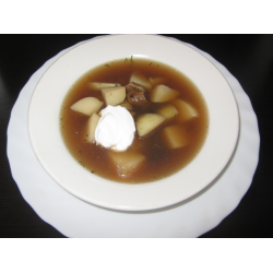 Рецепт: Суп с белыми грибами и молодой картошкой