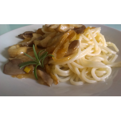 Рецепт: Спагетти с вешенками