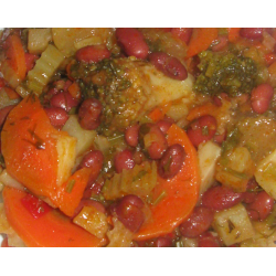 Рецепт: Рагу из овощей с фасолью а-ля Лобио