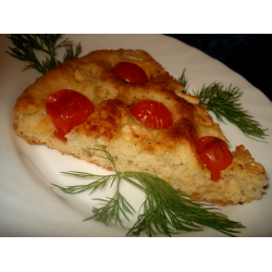 Рецепт: Пирог с помидорами и чесноком